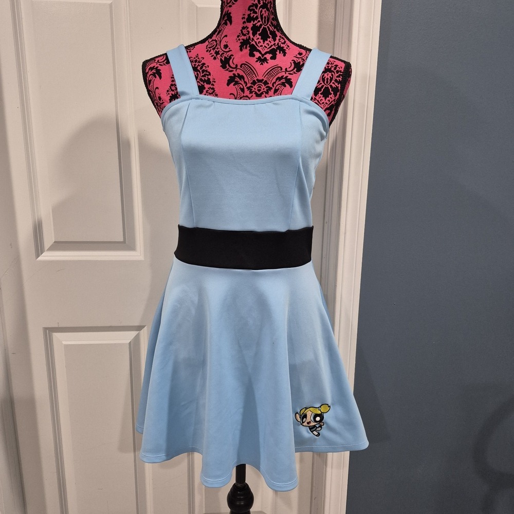 Powerpuff Girls Bubbles Cosplay Costume Size Small Blue Dress Halloween